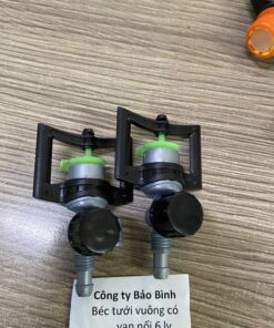 béc tưới vuông có van nối 6 ly