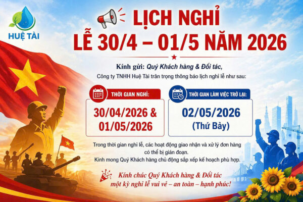 📢 THÔNG BÁO LỊCH NGHỈ LỄ 30/4 – 01/5/2026